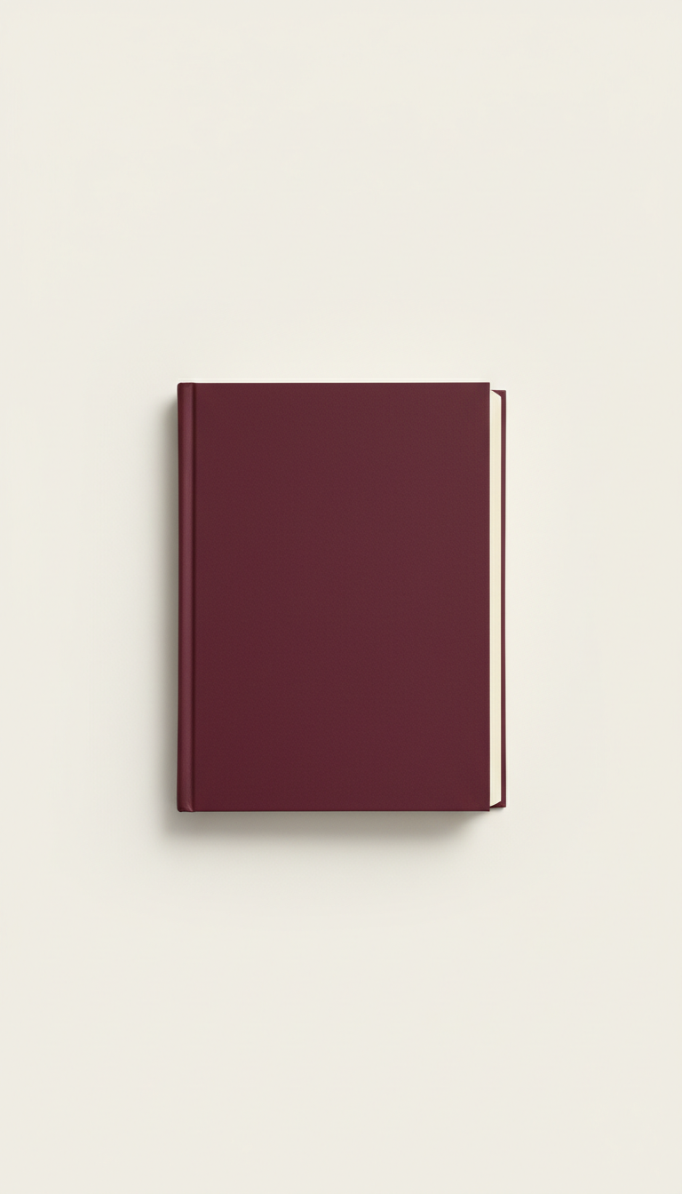 Personalized Student Workbook in Deep Maroon